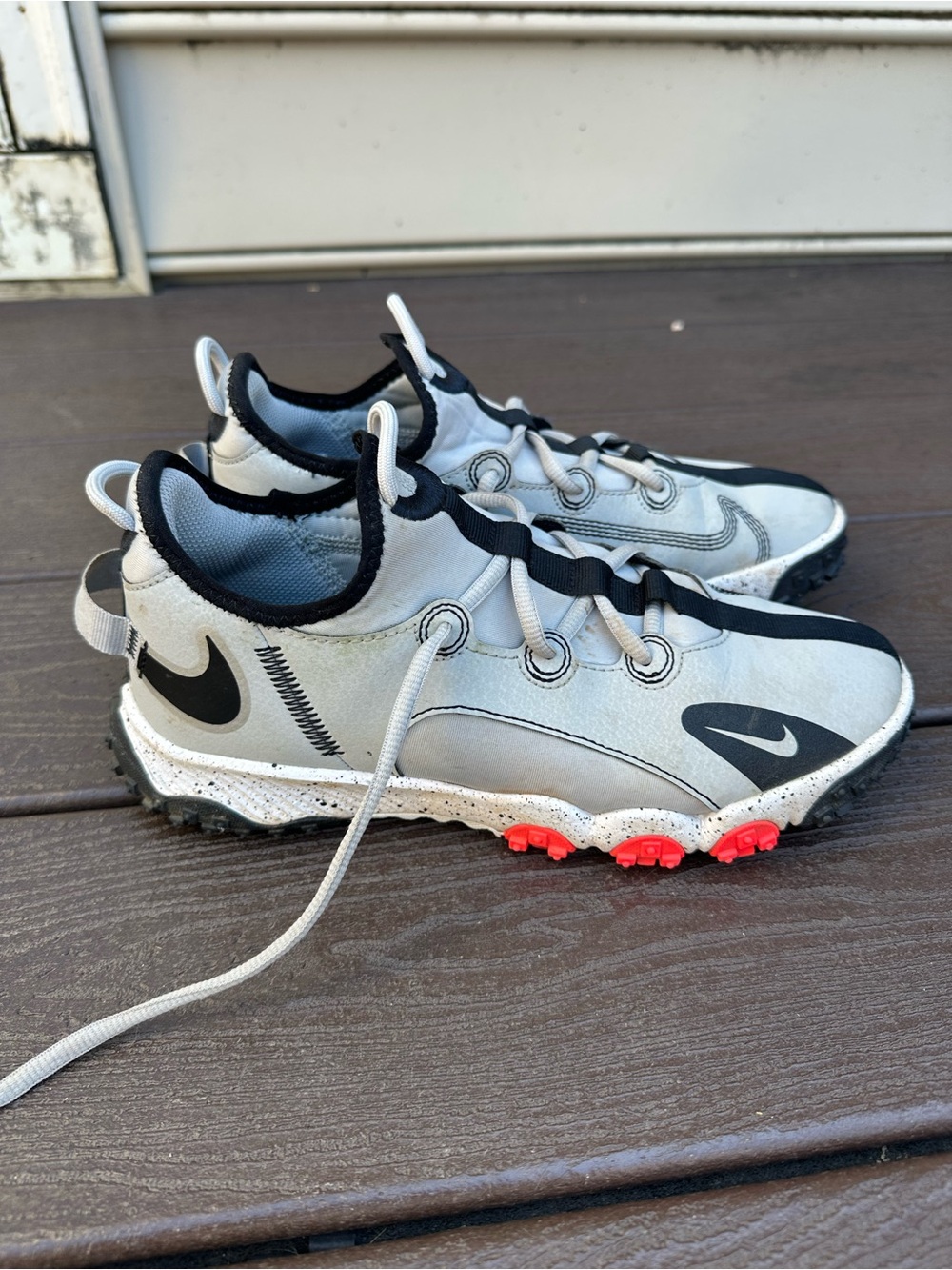 Nike Kids Grey and Black Turf Shoes